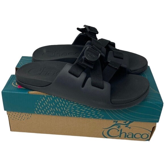 Chaco Chillos Kids Slip-On Sandals Size 5M Ultralight Comfort Black - Picture 1 of 11